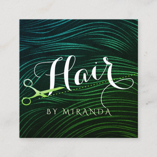 Cartão De Horário Hairstylist Hairdresser Beauty Dourada Tesoura Ver (Frente)