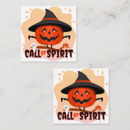 Cartão De Horário Halloween Call of Spirit