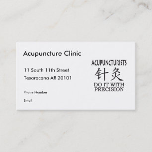 Cartão De Horário Humor da acupunctura