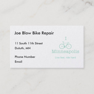 Cartão De Horário I Bike Minneapolis