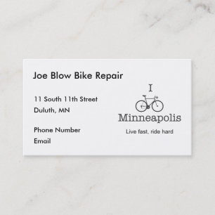 Cartão De Horário I Bike Minneapolis