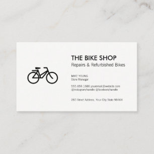Cartão De Horário Ícone Bicicleta   Compro de bicicleta