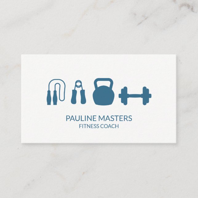 Cartão De Horário Kettle Bells Malhação do treinador (Frente)