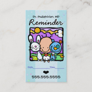 Cartão De Horário Lembrete card.OBGYN.Baby de