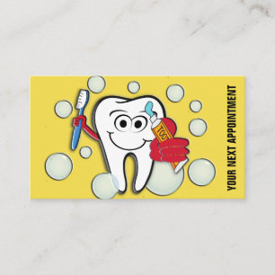 Cartão De Horário Lembrete dental da nomeação do escritório