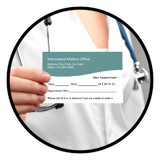 Cartão De Horário Lembretes de Compromisso do Médico Médico