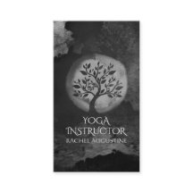 Logotipo da árvore branca e preta do instrutor de 