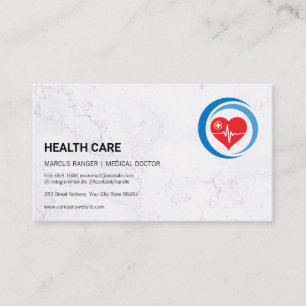 Cartão De Horário Logotipo de assistência médica Profissionais de