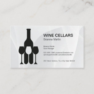 Cartão De Horário Logotipo de Degustação de Vinho Garrafa Copos