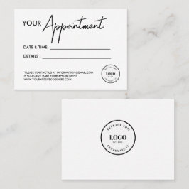 Cartão De Horário Logotipo empresarial Personalizado Simples moderno