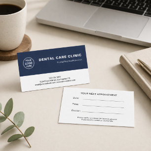 Cartão De Horário Logotipo Profissional de Dentista Clínica Odontoló