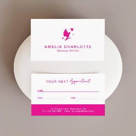Cartão De Horário Makeup Artists Appointment Card | Cosmetologists