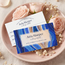 Marinho Azul e Dourado Geode Dourado Agitação da L