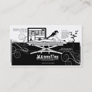 Cartão De Horário Massagem Salão/Terapista/Cartão de visita Masseuse