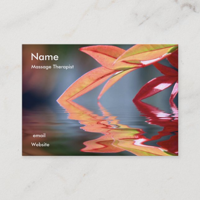 Cartão De Horário Massagem Therapis… (Frente)