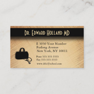 Cartão De Horário Médico/Médico com Área de Compromisso no Verso