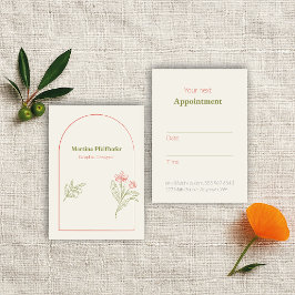 Cartão De Horário Mediterranean & Elegant