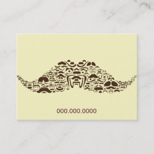 Cartão De Horário Milhões de bigodes carnudos