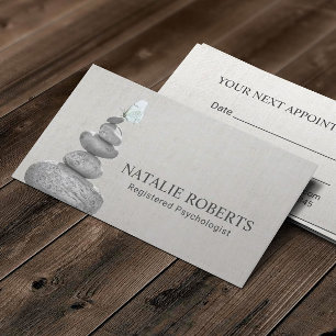 Cartão De Horário Nomeação de Pedras de Balanço do Conselheiro Ps