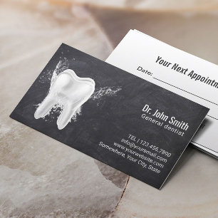 Cartão De Horário Nomeação dental do dentista do quadro do