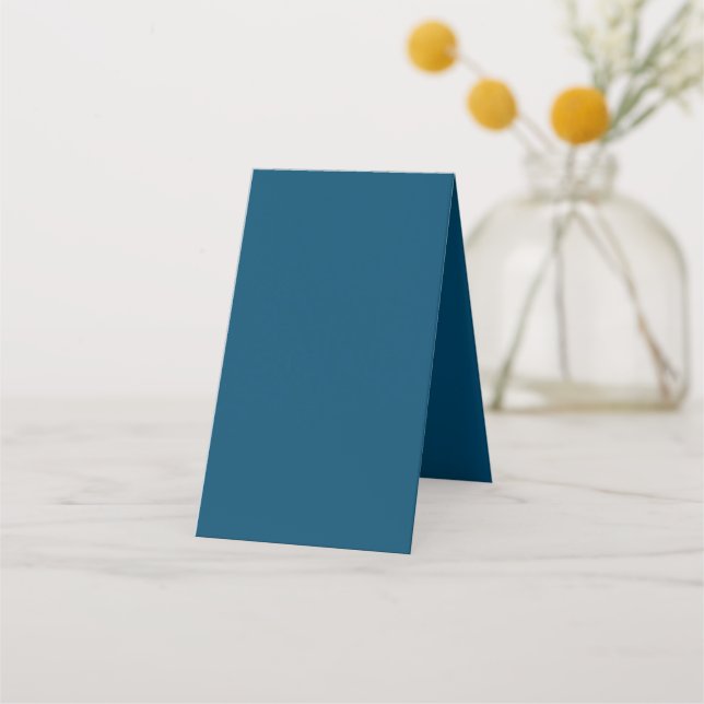 Cartão De Horário Ocean Blue #00486B, Beetle Green (Verso)