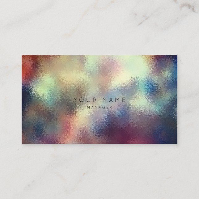 Cartão De Horário Ombre Glass Teal Been Marinho Red Appoint (Frente)