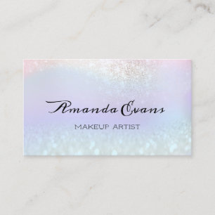 Cartão De Horário Ombre Pastels Glitter Rosa UNIQUE