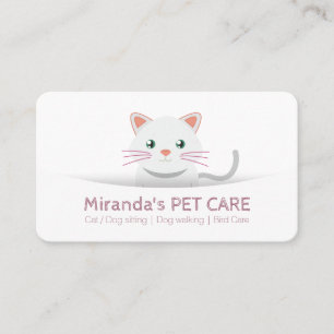 Cartão De Horário Pet Care Pet Care Pet Care de Cartoon Bonito Compr