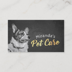 Cartão De Horário Pet Care Sitting Bathing and Grooming Beausalon