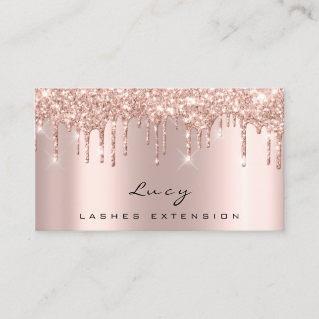 Cartão De Horário Placa de Compromisso Lashes Glitter Drives Spark M (Frente)