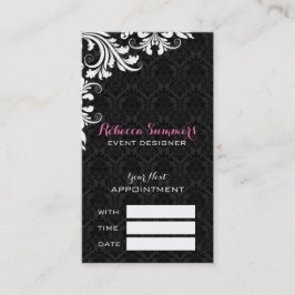 Cartão De Horário Placa de compromisso para amortecedores pretos de