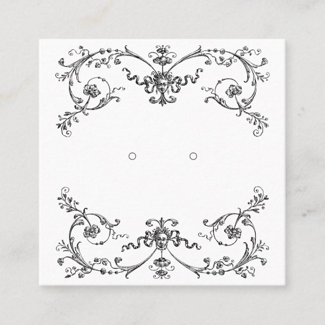 Cartão De Horário Placas de exibição com escuta vitorianas personali (Frente)