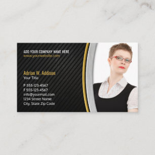Cartão De Horário Real Estate Creative Photo Modern Insurance Agent