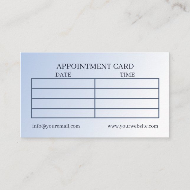 Cartão De Horário Reflexologia Azul Lótus Flor Multidão (Verso)