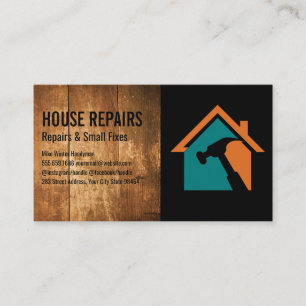 Cartão De Horário Reparador da Casa de Hammer Construção