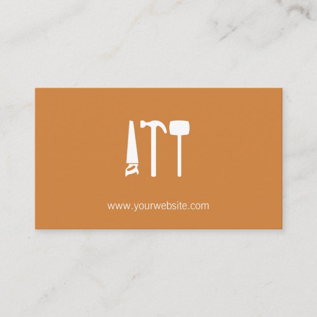 Cartão De Horário Reparo de Serviços Domésticos (Frente)