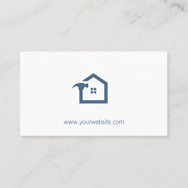 Cartão De Horário Reparos de casa | Homem de mão (Frente)