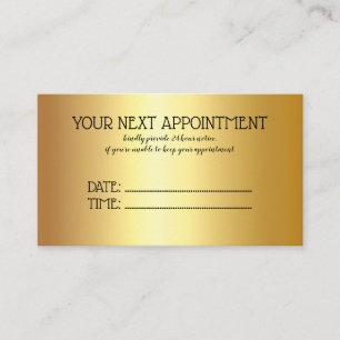 Cartão De Horário Salão de Beleza Golden Lashes & Brow