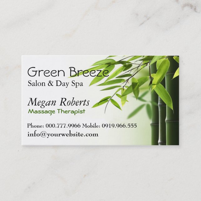 Cartão De Horário Salão de beleza Reiki da massagem dos cuidados com (Frente)