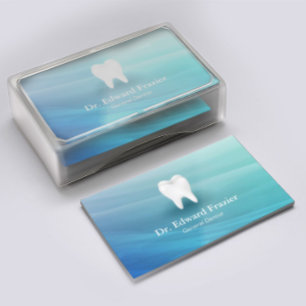 Cartão De Horário Serviço de Dentista Profissional de Dentista Aqua