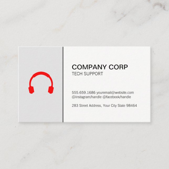 Cartão De Horário Serviço Telefônico de Suporte Técnico do Centro de (Frente)