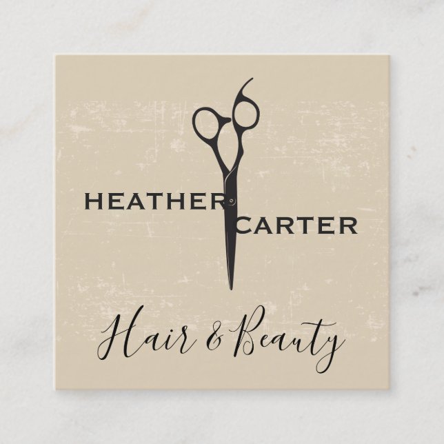 Cartão De Horário Shear Textura Russa Moderna (Frente)