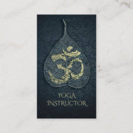 Cartão De Horário Símbolo de nomeação de instrutor de Yoga Bodhi Lea