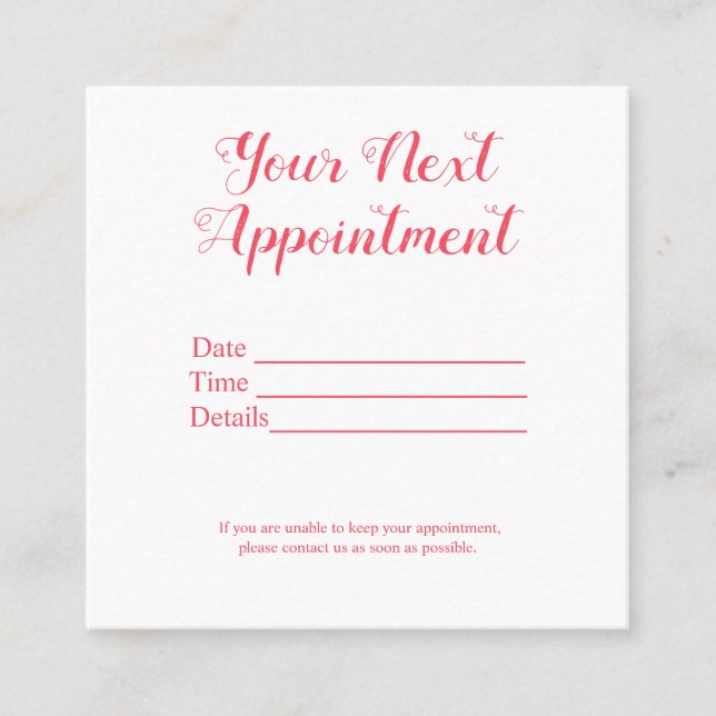 Cartão De Horário simples e mínimo adicionar seu nome texto figuras  (Frente)