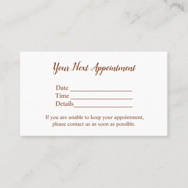 Cartão De Horário simples e mínimo adicionar seu nome texto figuras  (Frente)