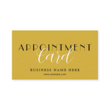 Sleek Professional Appointment Card for Scheduling