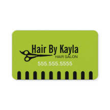 Stylist de Salão de Cabelo com Verde de Compromiss