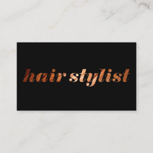 Cartão De Horário Stylist para o cabelo