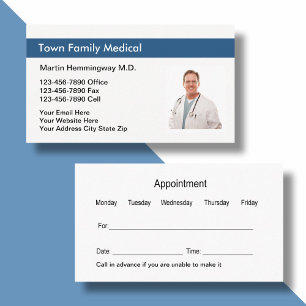 Cartão De Horário Substituição de Fotografias do Médico Familiar