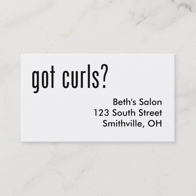 Cartão De Horário Tem o Curls? (Frente)